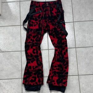 Burton x L.A.M.B Red and Black Plaid Johnny Pants